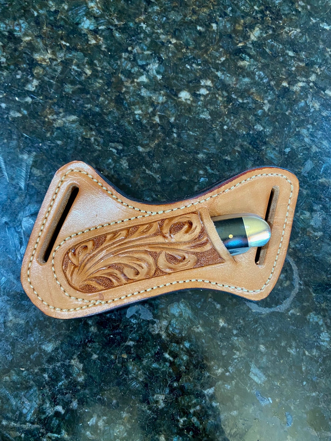 Leather Custom Knife Sheath Pouch Etsy