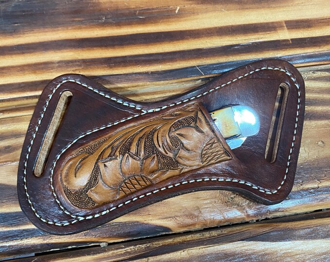 Leather Custom Knife Sheath Pouch Etsy