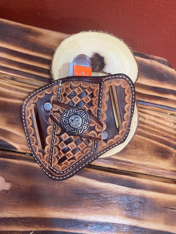 Leather Custom Knife Sheath Pouch Etsy