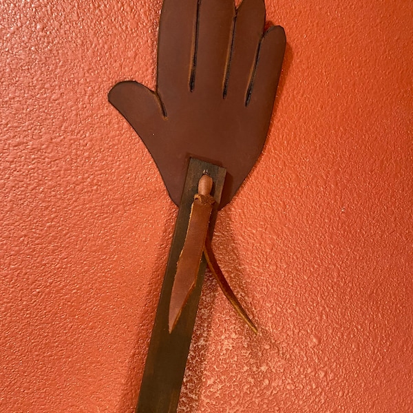 Leather fly swatter