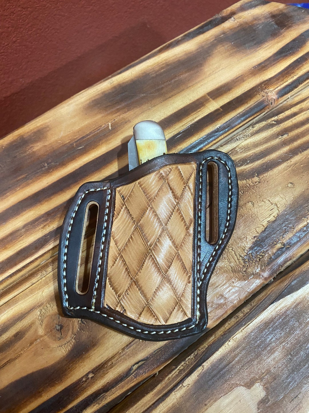 Leather Custom Knife Sheath Pouch Etsy