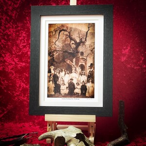 The Blessing - Surreal Sunday School Portrait Framed Ready To Hang Giclée Print - Pagancore, Britishcore, Cottagecore Vibe, Crow, Hare, Owl