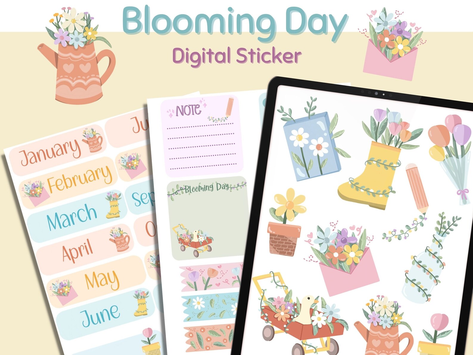 Digital Printable Goodnotes Sticker Goodnotes Stickers Etsy