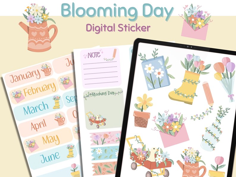 Digital Printable Goodnotes Sticker Goodnotes Stickers Etsy