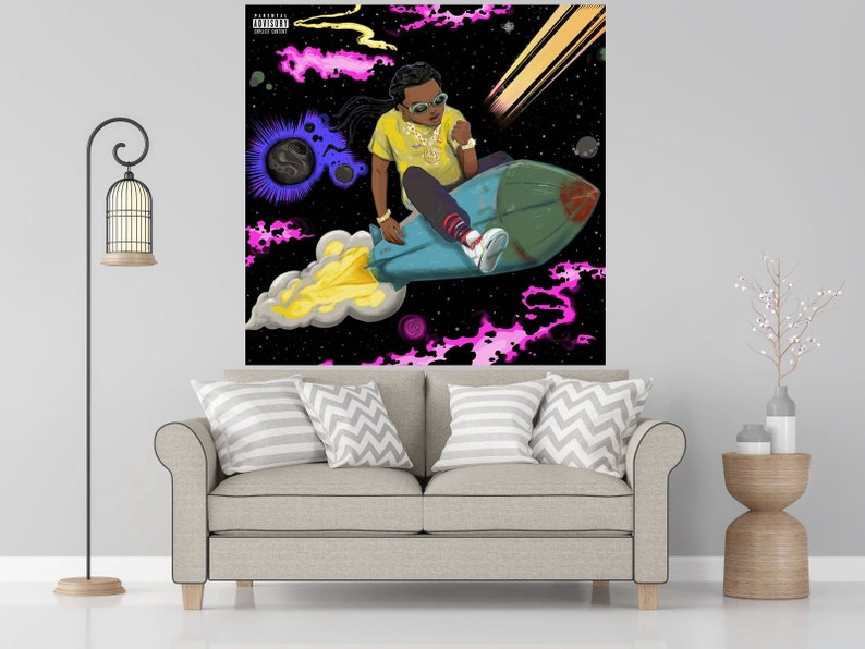 Takeoff The Last Rocket Poster 2018 Album Cover Wall Decor Art Etsy