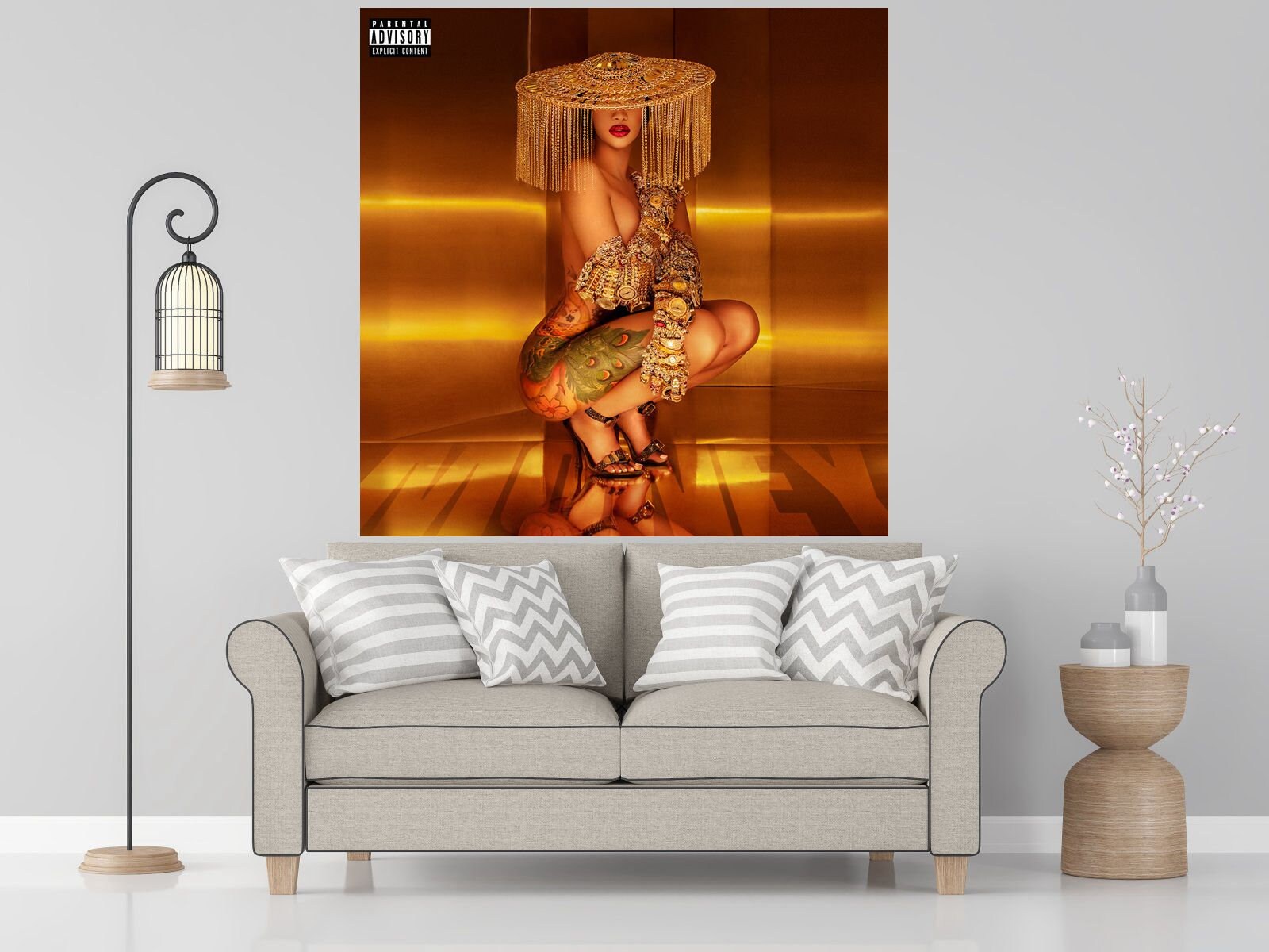 Cardi B Money Poster 2018 New Single Hot Sexy Album Cover Wall Etsy