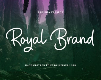 Elegant Handwritten Script Font: Royal Brand - Wedding & Cricut Font