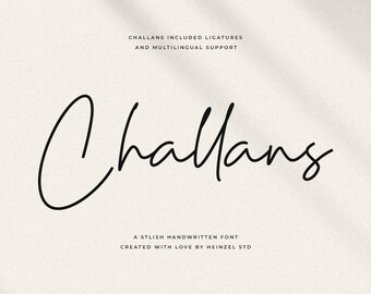 Challans Handwritten Script Font: Elegant Wedding Font