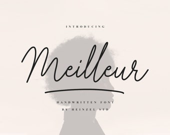 Elegant Handwritten Script Font: Meilleur Wedding & Cricut Font