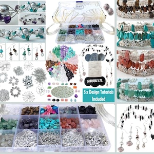 DIY Crystal Chip Beads Jewelry Making Kit for Earring Necklace Bracelets  Set