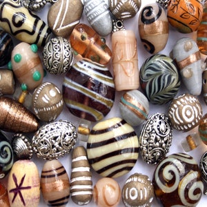 Fabrication de bijoux perles faites main verre au chalumeau bois tibétain Paquets de 150 g image 7