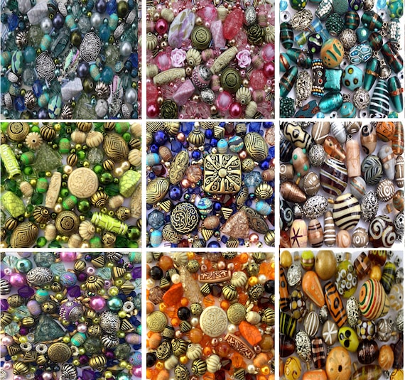 Jewellery Making Beads Large 80g Packs of Acrylic Mixed Assortment 