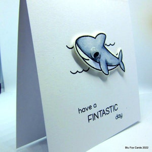 Shark - &#39;Have a Fintastic Day&#39; Celebration / Birthday Card