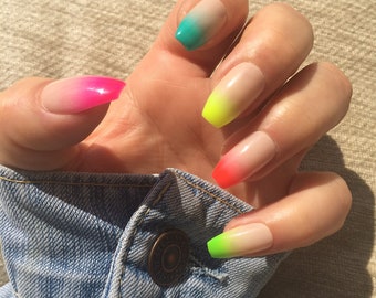 Press On Nails Ombre Etsy
