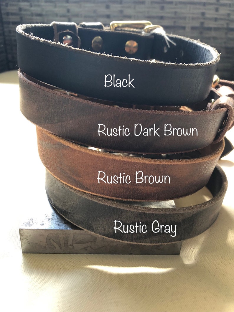 Daisy Trendy Girly Leather Dog Collar ,1.5\u201d Inch for Large Dog Personalized Nickel Stamped Nameplate in Purple /& Pink Flower Female Collar