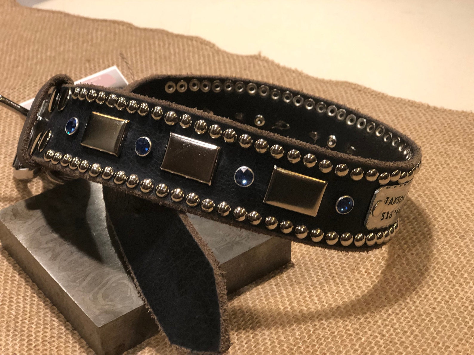 Personalized Luxury Swarovski Crystal Custom Leather Dog - Etsy