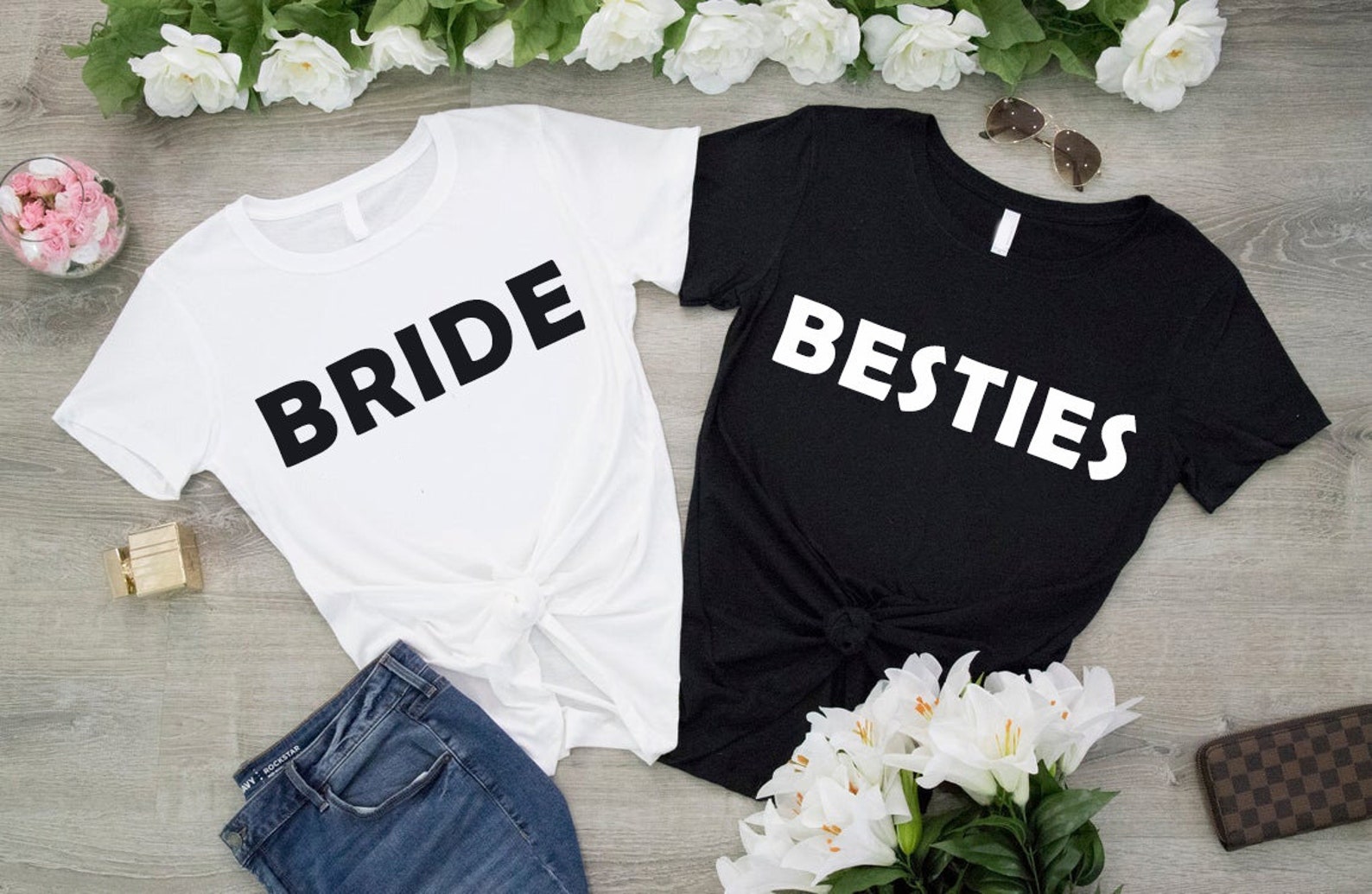 Hen Party T shirt Personalised Names on Back Bachelorette Etsy