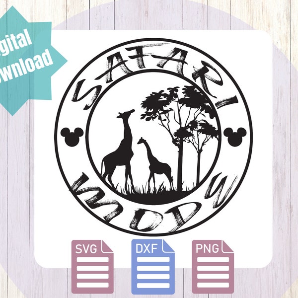 Safari Mode svg, Family Trip Shirt SVG files, World Showcase svg, Safari Theme SVG, Animal Theme SVG, Giraffe, Mouse Ears Svg