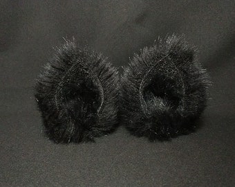 Black Nekomimi ( cat ears ) - with hair clip - made in Japan