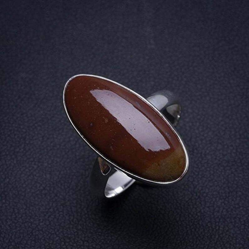 Silver Ring,Blood Stone Ring Gift For Mother Sterling Ring Natura Blood Stone Ring in 925 Sterling Silver Christmas Gift Gift For Her
