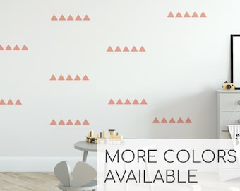 Triangle Fabric Wall Decals, Irregular Triangles Wall Stickers, Geometrical Play Room Stickers, Scandinavian Style Nursery Decor