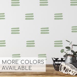 Pastel Lines Wall Decals, Hand drawn Stripes Wall Stickers, Boho Room Stickers, Strokes Nursery Decor, Playroom Wall Decal