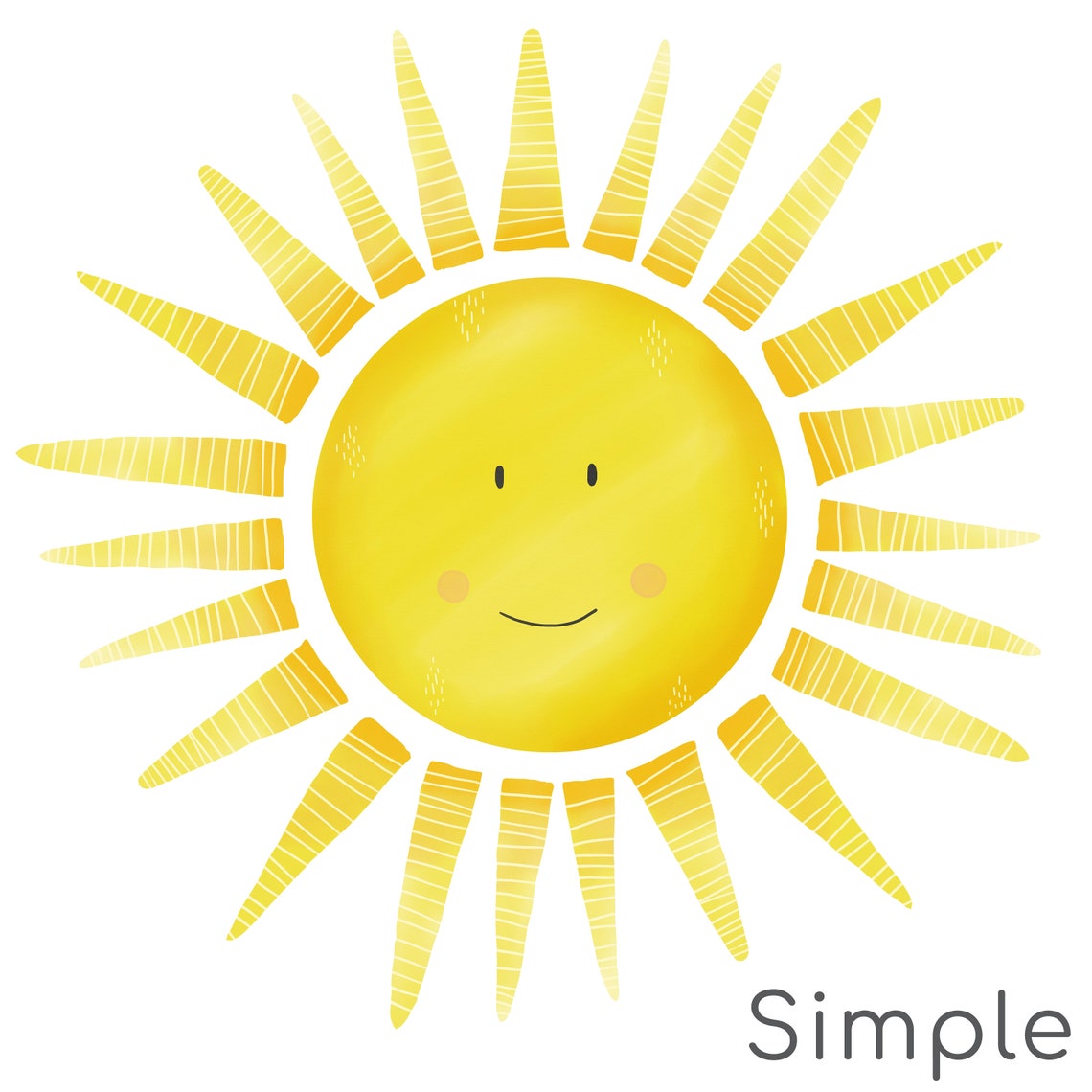 Cute Sun Wall Decal for Kids Room Nursery Sun Wall Stickers Etsy