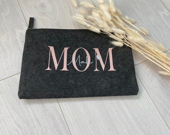 Personalisierte Kosmetiktasche Filztasche Mom Mama