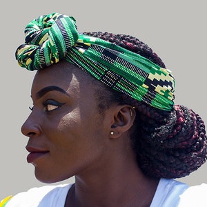 African Head Wrap, African head wraps for women, Ankara head wraps, African scarves, Ankara scarves, African head bands - 5