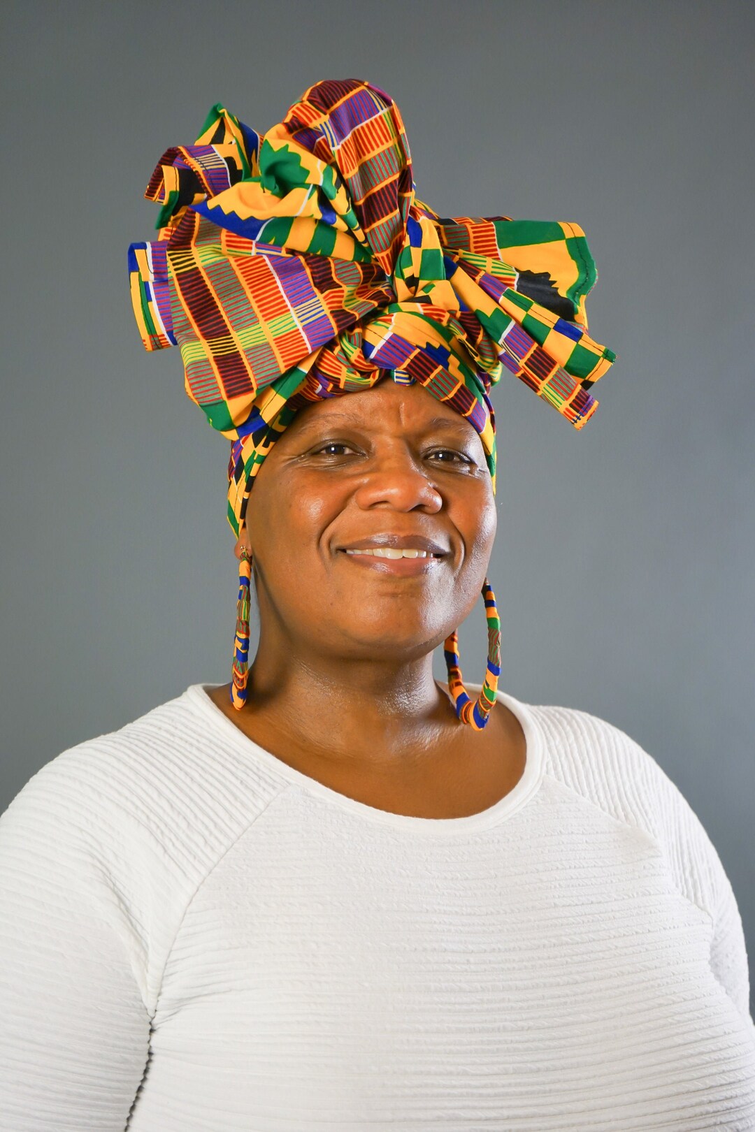 African Kente Head Wrap ONLY, African Head Wraps for Women, Ankara Head ...