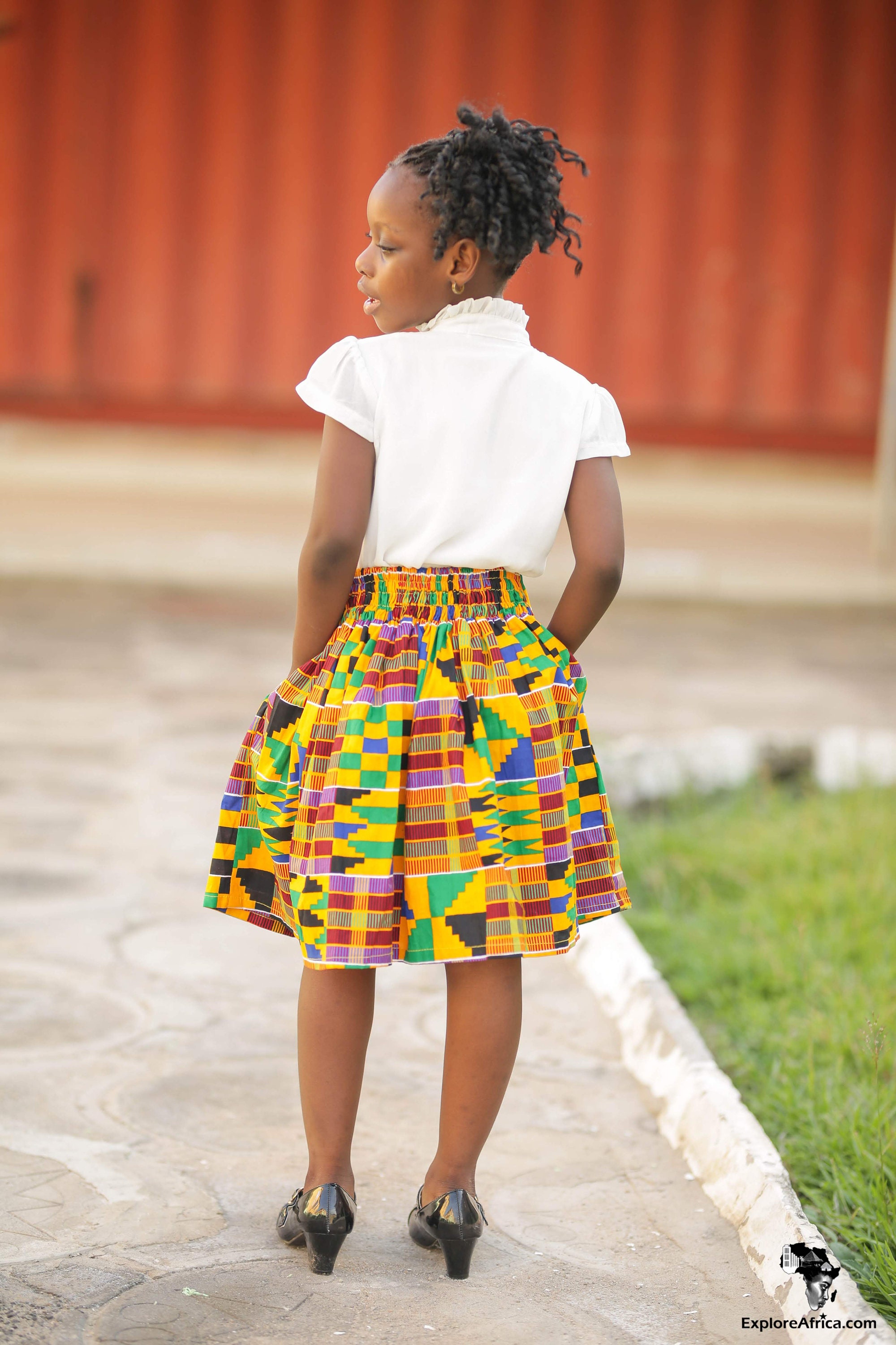 Africa Skirt for Girl Girl Kente Skirt Dashiki Skirt for Etsy
