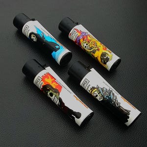 4 PCS Clipper Lighter, Gas Lighter, Refillable, Rare, Collectible, Original