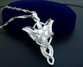 Arwen Evenstar Necklace: Crystal Cubic Zirconia Silver Pendant product logo