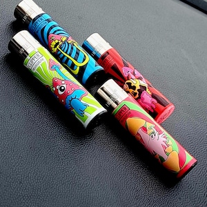 4 PCS Clipper Lighter, Gas Lighter, Refillable, Rare, Collectible, Original