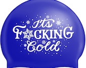 Sweary Swimhats available in  Purple, Pink or Blue