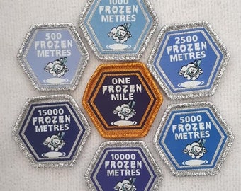 Frozen Swim Distance Badges