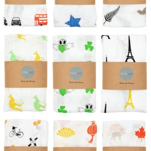 Muslin Blankets, Muslin Squares, Muslin Swaddle Blankets, Muslin Baby Blankets, Baby Muslin Swaddle, Bamboo and Cotton Muslin, Homesick gift