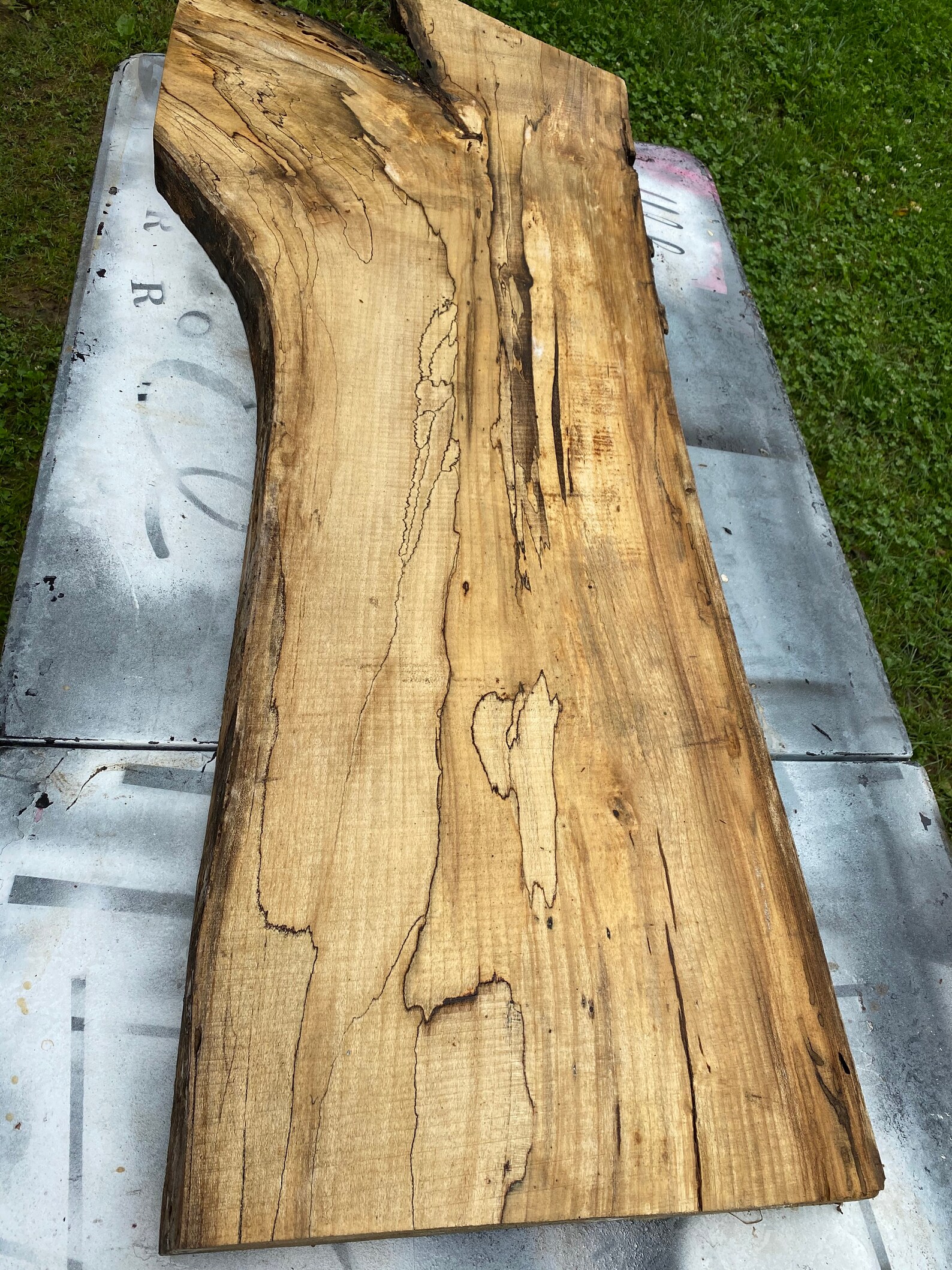 2 Hackberry Slab Highly Spalted Wood Live Edge On Etsy