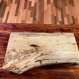 Hackberry Floating Shelf, Floating Shelf, Live Edge Wood, Bark on Wood, Charcuterie Board, Wedding Sign