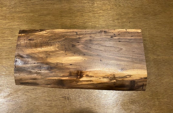 Spalted Wood Charcuterie Board Floating Shelf River Birch Wood,Live Edge Wood Wedding Sign Bark on Wood