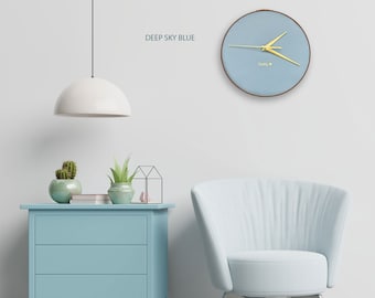 Personalised Leather Wall Clock, Anniversary Gift, Home Decor