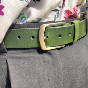 Handmade Leather Women&#39;s Belt, Women Belt for summer, Personalised Women&#39;s Jean Belt, Unique Gift Ideas for her, Ladies Leather Belts.