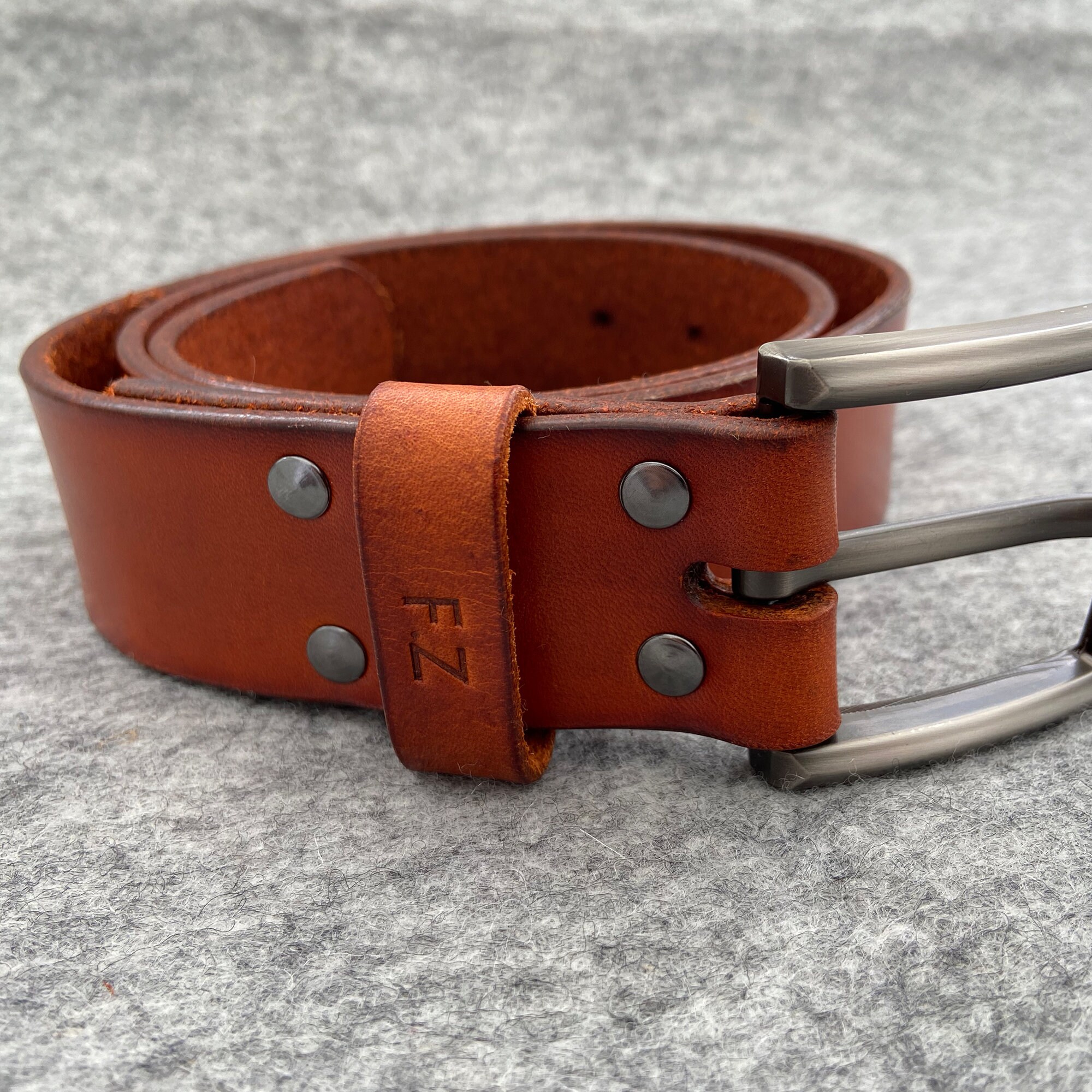 Handmade Personalised Men's Leather Belt Gifts For Him Etsy
