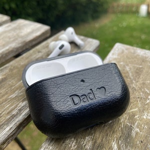 Gepersonaliseerde AirPods-hoesbeschermingshoes voor Pro 1 & 2, gepersonaliseerde cadeaus 3e verjaardag, cadeau voor papa, gepersonaliseerd cadeau voor voor hem