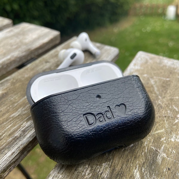 Personalised AirPods Pro 1 & 2, Personalised Father's Day gift, AirPods Pro Custom Case, Personalised 3rd anniversary gifts, gift for dad