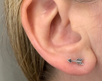 Sterling silver arrow design studs