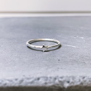 Sterling silver mini star ring Bild 1