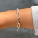 Sterling silver paperclip chain bracelet (jumbo) 