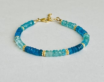 Apatite gemstone bracelet