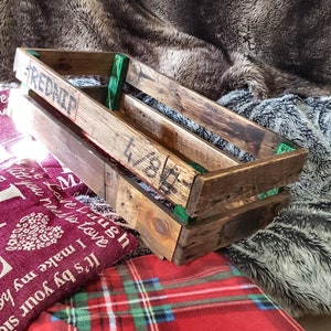 Caja de huerto de madera rústica | Etsy